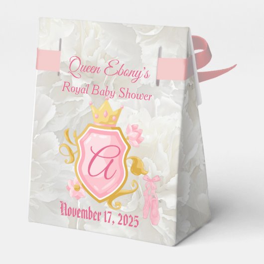 Pink & White Afro Puff Prinzessin Ballerina Geschenkschachtel (Rückseite)