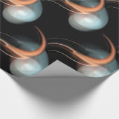 PINK WHITE ALIEN PEARLS GESCHENKPAPIER (Ecke)