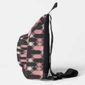 pink white and gray geometric crossbody bag (Rechts)
