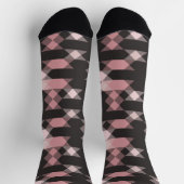 pink white and gray geometric socken (Oben)