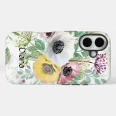 Pink, white and yellow anemones. Case-Mate iPhone hülle (Rückseite (Horizontal))