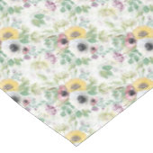 Pink, white and yellow anemones. tischdecke (Schrägansicht)