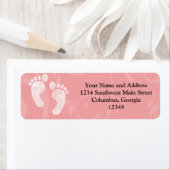 Pink/White Baby Footprints (Insitu)