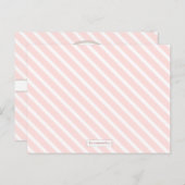 Pink | White Baby Shower Advice for Mommy to Be Hinweiskarte (Vorne/Hinten)