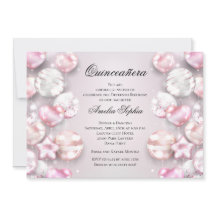 Pink White Balloons Quinceañera