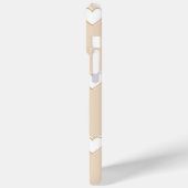 Pink White Beige Niedliches, einfaches Herzmuster Case-Mate iPhone Hülle (Rückseite / Links)