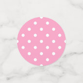 Pink White Black Polka Dots Geburtstagsparty Konfetti (Klein Vorderseite)