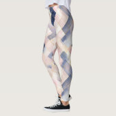 Pink White Blue Squares Leggings (Links)