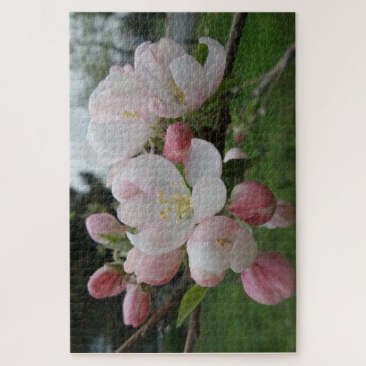 Pink & White Blume Jigsaw Puzzle (Vertikal)