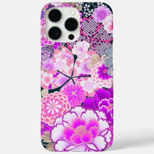 PINK WHITE BLUME Peony, Rose Japanisch Blumenkohl Case-Mate iPhone Hülle (Rückseite)