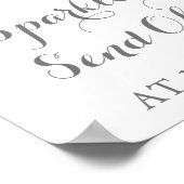 Pink White Blume Sparkler abschicken Schildkröte Poster (Ecke)