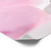 Pink & White Candy Hearts Kiss Me Herzvorlage Poster (Ecke)