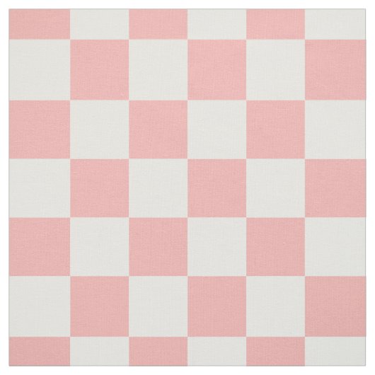 Pink White Checked Gingham Pattern Stoff (Muster)