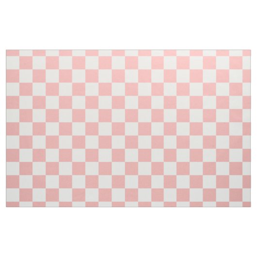 Pink White Checked Gingham Pattern Stoff (Fat Quarter (45,7 x 55,9 cm))