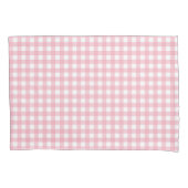 Pink & White Checkerboard Evergreen Kissen Case Kissenbezug (Vorderseite)