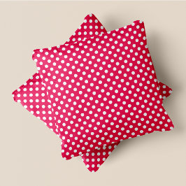 Pink & White Chic Polka Punkte Kissen