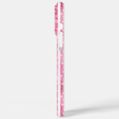Pink & White Christmas Joy Reindeer Case-Mate iPhone Hülle (Rückseite / Links)