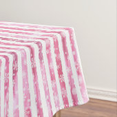 Pink & White Christmas Joy Reindeer Tischdecke (Beispiel)
