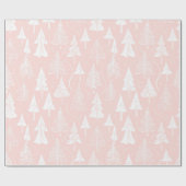Pink White Christmas Pattern#6 ID1009 Geschenkpapier (Flach)