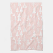 Pink White Christmas Pattern#6 ID1009 Geschirrtuch (Vertikal)
