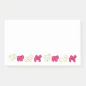 Pink White Circus Zoo Tierkekse Cracker Post-it Klebezettel (Vorderseite)