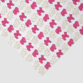 Pink White Circus Zoo Tierkekse Cracker Seidenpapier (Ausschnitt)