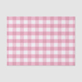 Pink & White Classic Gingham Pattern Seidenpapier (Vorderseite)