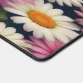 Pink & White Daisies - Desk Mat Schreibtischunterlage (Ecke)