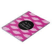 Pink White Diamond Lips Notizblock (Linke Seite)