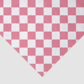 Pink White Diamond Schachbrett Muster Seidenpapier (Ausschnitt)
