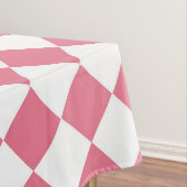 Pink White Diamond Schachbrett Muster Tischdecke (Beispiel)