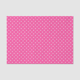 PINK & WHITE EASTER POLKA DOTS SEIDENPAPIER