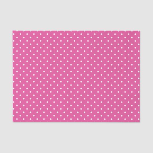 PINK & WHITE EASTER POLKA DOTS SEIDENPAPIER (Vorderseite)