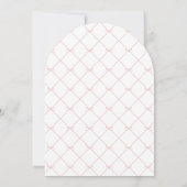 Pink White Elegant Foto 2025 Grad Ankündigung (Rückseite)