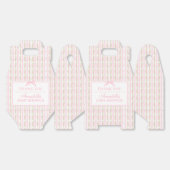 Pink & White Fancy Floral Baby Shower Gable Favor Geschenkschachtel (Ungeklappt)