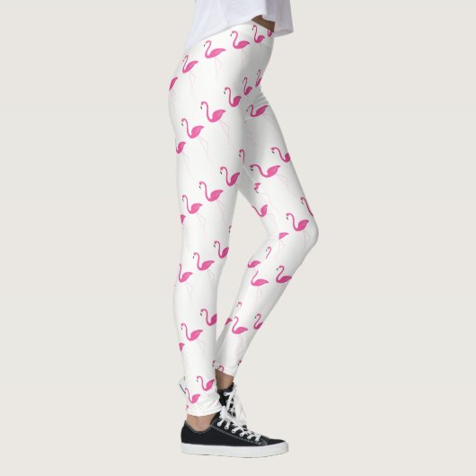 Pink & White Flamingo Leggings (Rechts)