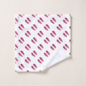 Pink White Flip Flops Kinder Badhandtuch Set (Waschlappen)