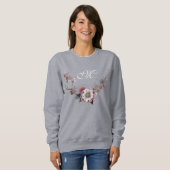 Pink White Floral Sweatshirt (Vorne ganz)
