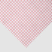 Pink White Gingham Karo Girl Birthday Baby Dusche Seidenpapier (Detail)
