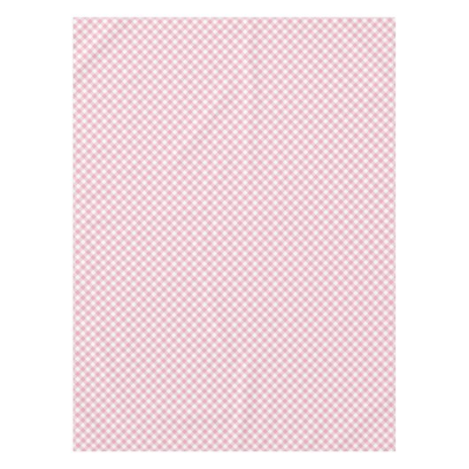 Pink White Gingham Tischdecke (Vorderseite)