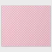 Pink & White Girl Babydusche Geschenkpapier (Flach)