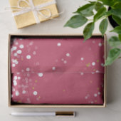 Pink White Gold Confetti Sparkle Seidenpapier (Geschenk)