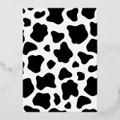 Pink White Gold Cowgirl Disco Bacheloretto Folieneinladung (Rückseite)