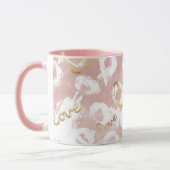 Pink White Gold Liebe XO Tasse (Links)