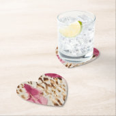 Pink White Gold Südwest Cowgirl Glitzer Liebe Untersetzer (Vor Ort)