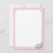 Pink, White Gray Elefant Danke 2 (Rückseite)