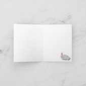 Pink, White Gray Elephant 🐘 Baby Dusche Danke (Innenseite)