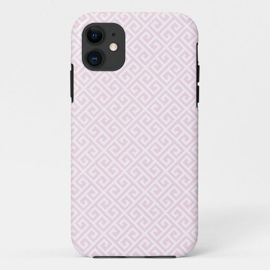 Pink & White Greece Schlüsselmuster iPhone 5 Fall Case-Mate iPhone Hülle (Rückseite)