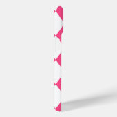 Pink White Harlequin Diamonds Schachbretts Design Case-Mate iPhone Hülle (Rückseite / Rechts)