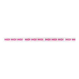 Pink White Ho Ho Ho Ho! Weihnachten Satinband